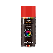 Краска аэрозольная акриловая красная 400 мл. (4006) SENFINECO