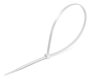 Стяжки кабельные,белые,1.9х150мм, нейлон РА66, 100 шт, КС-Б1,Профессионал (309010-19-150) ЗУБР