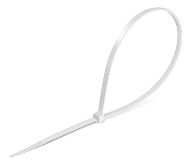 Стяжки кабельные,белые,1.9х150мм, нейлон РА66, 100 шт, КС-Б1,Профессионал (309010-19-150) ЗУБР