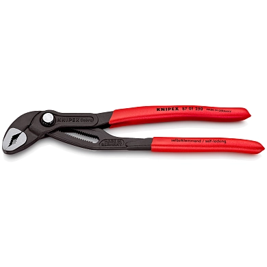 Клещи переставные COBRA с фиксатором, 50мм (2"), под ключ 46мм, 250мм (8701250) KNIPEX
