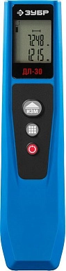 Дальномер лазерный "ДЛ-30" компактный, точность 2мм, дальность 30м, ЗУБР Эксперт 34935