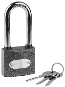Замок навесной, удл. закаленная дужка, 50мм "МАСТЕР" (3712-50-1) ЗУБР