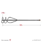 Насадка-миксер для смесей SDS-PLUS, d=60мм, l=400мм, для ПГС (06049-06-40) СИБИН фото4