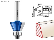 Фреза кром. калев.(фасочная) №9, D= 22,2мм, раб. дл.-13,2мм, хв.-8мм, d-12,7мм (28711-22.2) ЗУБР