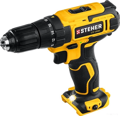 Дрель-шуруповерт аккум. CD-200 (20.0 В, без АКБ и ЗУ, 40 Нм, кор.) STEHER