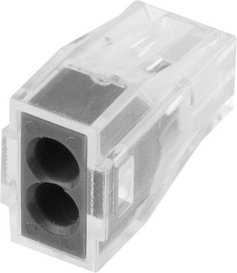 Клемма соединительная, 2-х проводная, 400В, 24А, 0,75-2,5мм2, 2шт (49170-2) СВЕТОЗАР