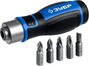 Отвертка реверсивная с насадками 6 предм. (25171) ЗУБР