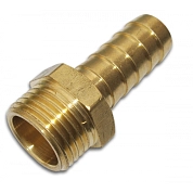 Штуцер "елочка" 25мм наружная резьба 1" GEKA PLUS, латунь (GK78/4SK) BRADAS