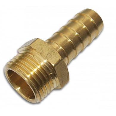 Штуцер "елочка" 25мм наружная резьба 1" GEKA PLUS, латунь (GK78/4SK) BRADAS