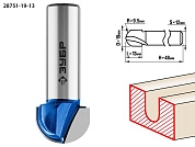 Фреза пазовая галтельная, D= 19мм, рабочая длина-13мм, радиус-9,5мм, хв.-12 мм (28751-19-13) ЗУБР