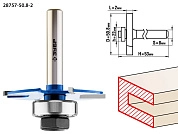 Фреза горизонтально-пазовая, D= 50,8мм, высота-2мм, хв.-8мм, d-22мм (28757-50.8-2) ЗУБР