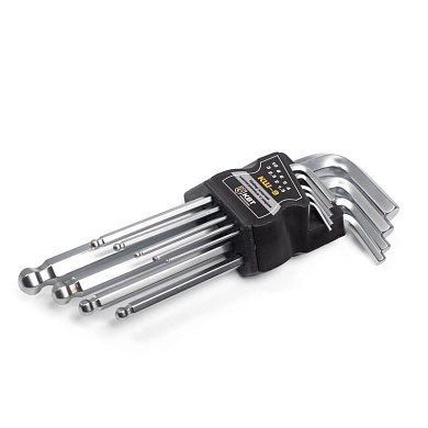 Набор ключей шестигранных с шаром 1,5-10 мм КШ-9 (78368) КВТ