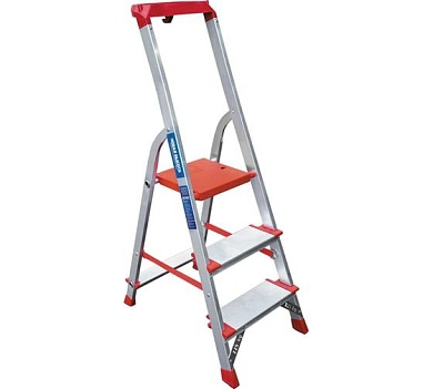 Лестница-стремянка с органайзером NV3118 (3 ступ. 63/135см, 4.7кг) Новая высота