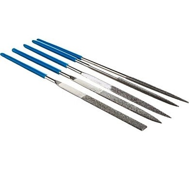 Набор надфилей алмазных 140мм, 5пр. (HT3B808) HOEGERT