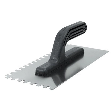 Гладилка нерж. зубчат. 130х280мм, зуб 8мм, пласт. рук. РБ