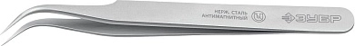 Пинцет антимагнитный 110 мм, изогнутый (222115) ЗУБР
