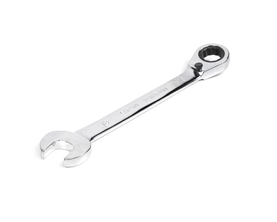 Ключ комбинированный с трещ., реверсивный, 18х18мм, хром.покр. (118810) HORTZ