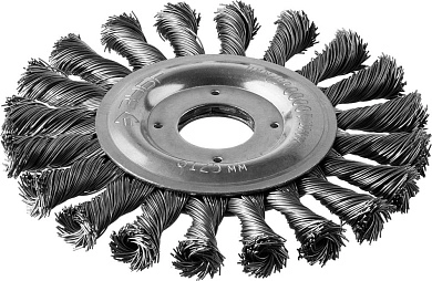 Щетка дисковая (коса) d= 125х22мм, стальн. пров. 0,5мм, (35190-125_z02) ЗУБР