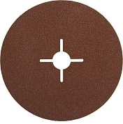 Круг шлифовальный фибровый 125х22 мм, P100, велкро осн., 5 шт. "ПРОФИ" (35585-125-100) ЗУБР