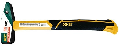 Молоток кованый 1000гр., фиберглассовая усиленная ручка "Профи" (F_44338) FIT