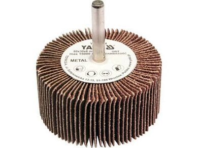 Круг лепестковый на шпильке 60х30х6мм Р80 (YT-83363) YATO