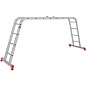 Лестница-трансформер алюм. шарнирная NV2320 (4х4 ступ. 219/452см, 13.1кг) Новая Высота фото7