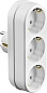 Разветвитель электрический линейный с заземлением, 3 гнезда, 16А/220В (55099-3) СИБИН фото2
