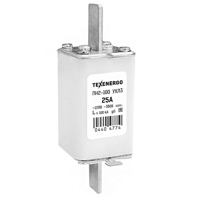 Плавкая вставка ПН-2 100/25А (380В 25А) te00440477 TEXENERGO