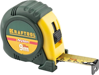Рулетка 9м / 25мм с ударостойким обрез. корп. "NYLON" (34122-09_z01) KRAFTOOL