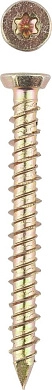 Шуруп по бетону шлиц TX30 Ø 7.5x152 мм хром. золотистый острый 50шт. (4-300483-75-152) ЗУБР