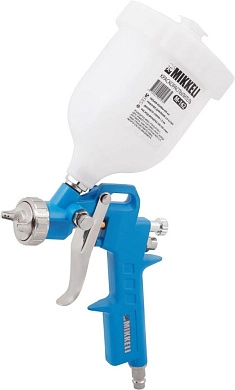 Краскопульт пневмат., c верхним бачком, 1.5 мм, пласт. бачок 600мл (M-162 MIK) MIKKELE