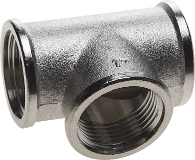 Тройник никелированная латунь, г/г/г, 1" (51052-1) GENERAL FITTINGS