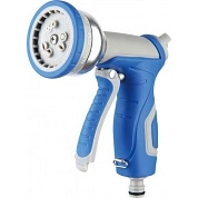 Пистолет-распылитель для полива регулируемый 9 функций Zn, Al, TPR coated (HD-G1124) H-D