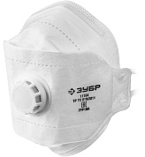 Полумаска фильтрующ, с клапаном выдоха,плоская 3-х панельн,класс защиты FFP1, ТК-80 (11164_z02) ЗУБР