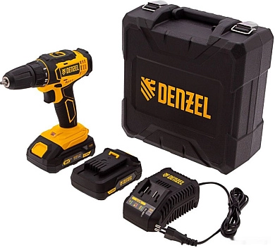 Дрель-шуруповерт аккум. CDL-18-02BM, Li-Ion, 18 В, 2 акк. Denzel