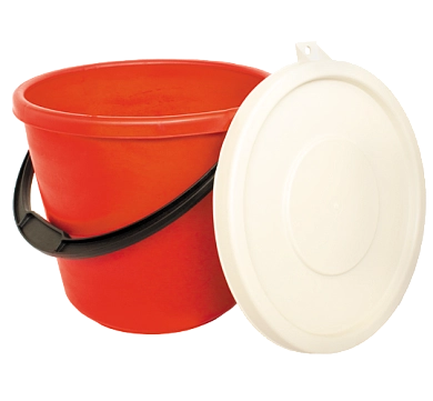 Ведро пластмассовое 10л  286х252мм с крышкой