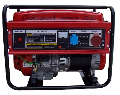 Генератор бензиновый ORBIS OB 7500-3
