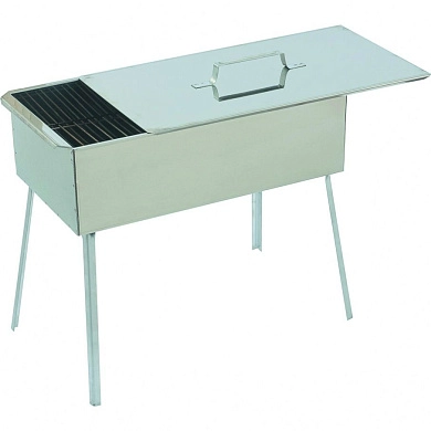 Коптильня двухъярус. 500x270x175 мм,нерж. сталь 0,8 мм, с поддон,на ножках (69526) PALISAD