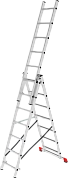 Лестница алюминиевая 3-х секц. NV223 (7 ступ. 183/447см, 9.7кг) (2230307) Новая Высота