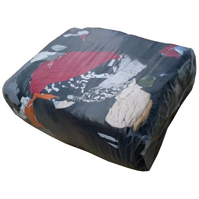 Ветошь обтирочная х/б ЛЮКС (цветная) 10кг.