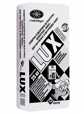 Штукатурка цементная "Люкс" серая (мешок 25 кг)(LUX-SHT/25BY) Тайфун