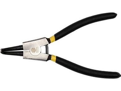 Съемник стопорных колец 180мм на разжим, изогн. губки (43056) VOREL