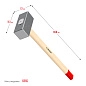 Кувалда 6кг, кованая, дерев. ручка 650мм (20112-6) ЗУБР фото8