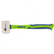 Киянка резиновая, 450г, белая резина, фибергласовая рукоятка (11167) СИБРТЕХ