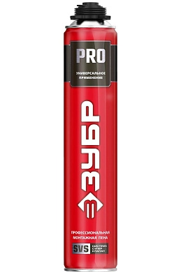 Пена монтажная, всесезонная, 750мл, SVS, PRO (41145_z01) ЗУБР