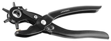 Дырокол револьверный для кожи, 6-в-1, 2-4,5мм (22940_z01) STAYER