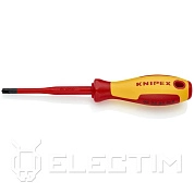 Отвертка PlusMinus Pozidriv PZ/S 2 Slim диэл., длина стержня 100мм, 212мм (982502SLS) KNIPEX