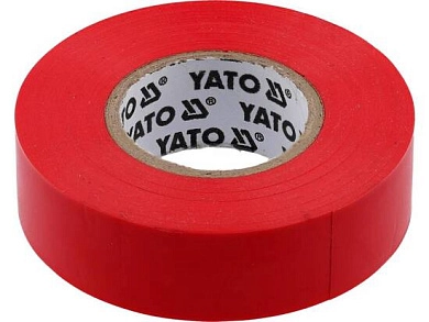 Изолента ПВХ, 19мм х 20м х 0,13мм, красная (YT-8166) YATO