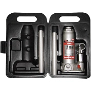 Домкрат гидравлический бутылочный, 2т, h подъема 181–345мм, в пласт. кейсе (50750) MATRIX