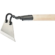 Мотыга, нержавеющая сталь, 150х90х1300 мм, деревянный черенок (62333) СИБРТЕХ